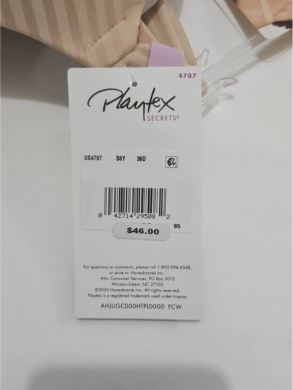 Playtex secrets nowire